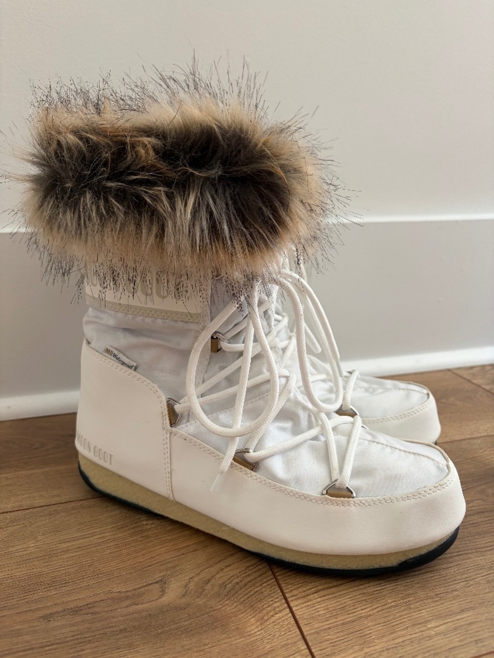 Moon Boot Monaco Snow Boots with Fur Trim